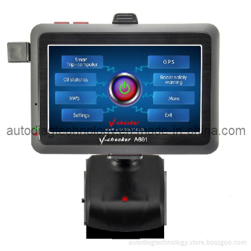 Newest OBDII Car Code Diagnostic Oil Statistics Display Water Temperature Fatigue Reminder with GPS in 4.3inch Trip Computer Auto Parts Accessory Car Safety